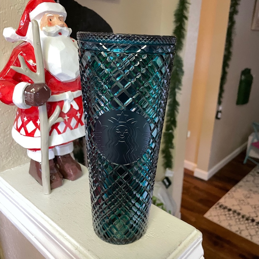 Starbucks 2021 holiday jeweled tumbler WITH STRAW